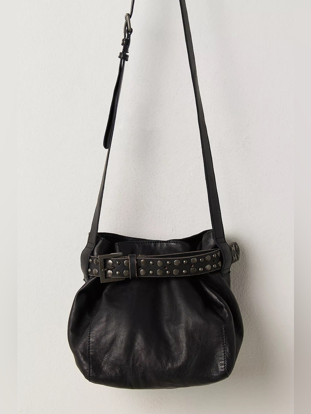 NWT Free People Embellished Belt Bucket Bag